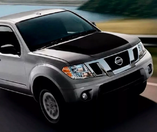 4" added to front of HOOD - No Word 2005 to 2021 Nissan Frontier Hood Graphic Blackout