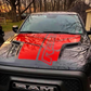 2009-2019 Custom Rebel Text & Stripes Dodge RAM SRT 1500 Performance Full Sport Hood Decal