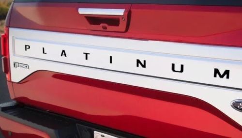 2015-2017 Ford F-150 Tailgate Word Platinum Decal Insert Inlays