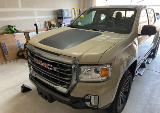 2013 - 2023 GMC Canyon Hood Decal Graphic - Fits all GMC Canyon and Canyon Denali