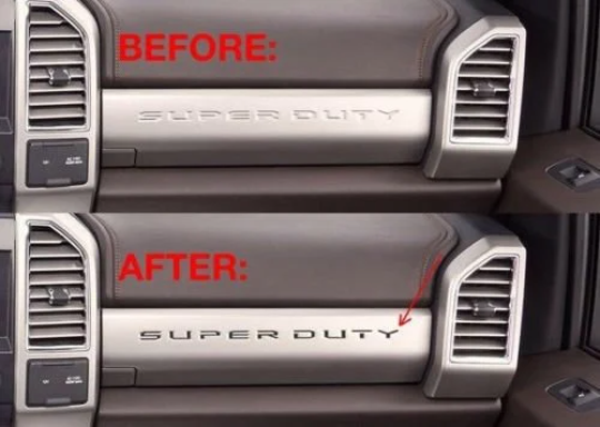 2017-2023 Ford F-250 SUPER DUTY Dashboard Decal Sticker inlays