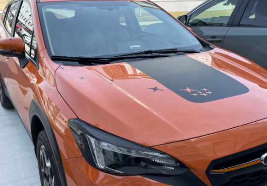 2018_2023 Custom Stars Cutout _ Subaru Crosstek & Outback Wilderness Hood_Graphic Decal