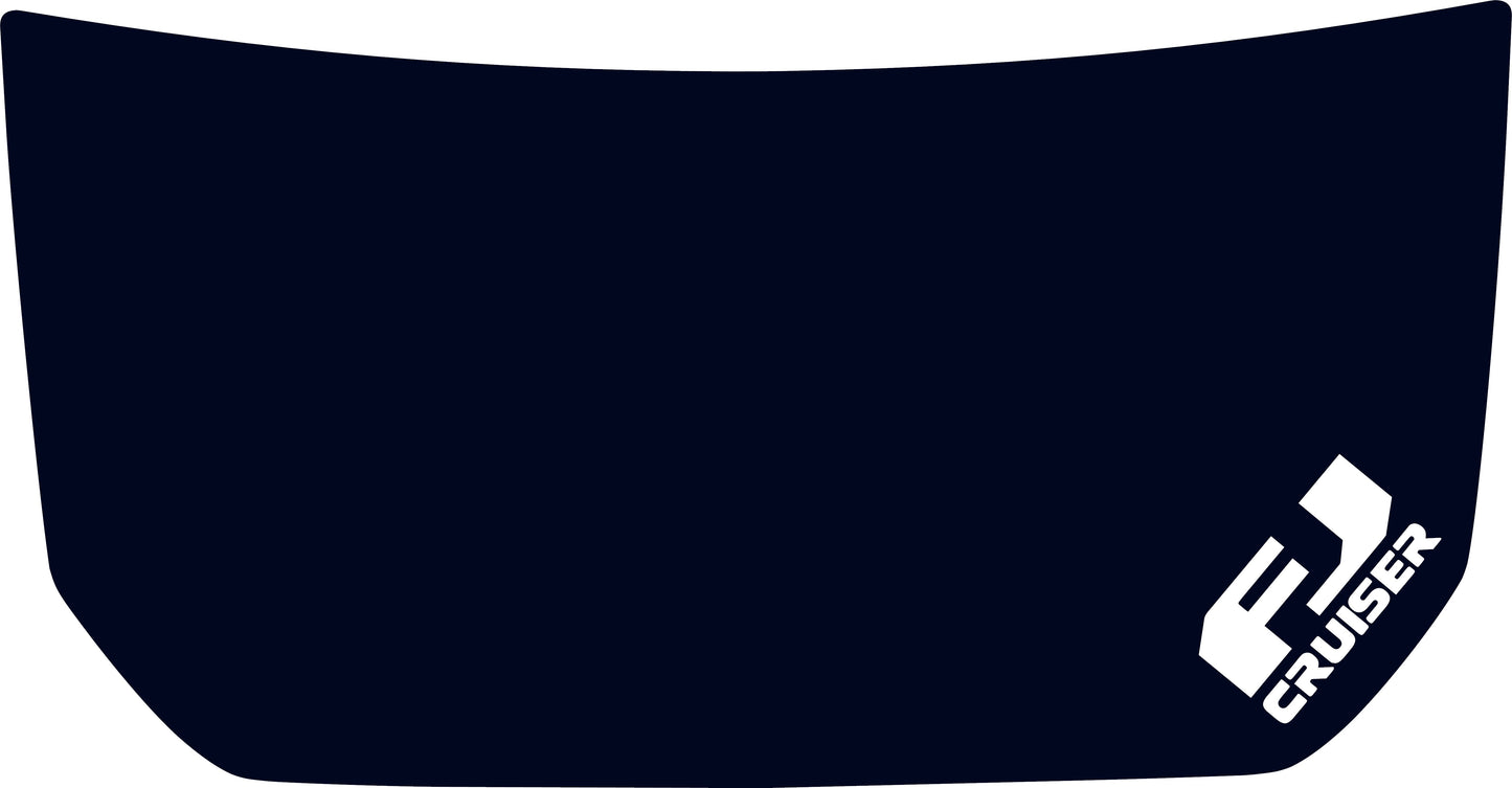 2007-2023 Toyota FJ Cruiser Text Hood Wrap Decal Graphic Blackout