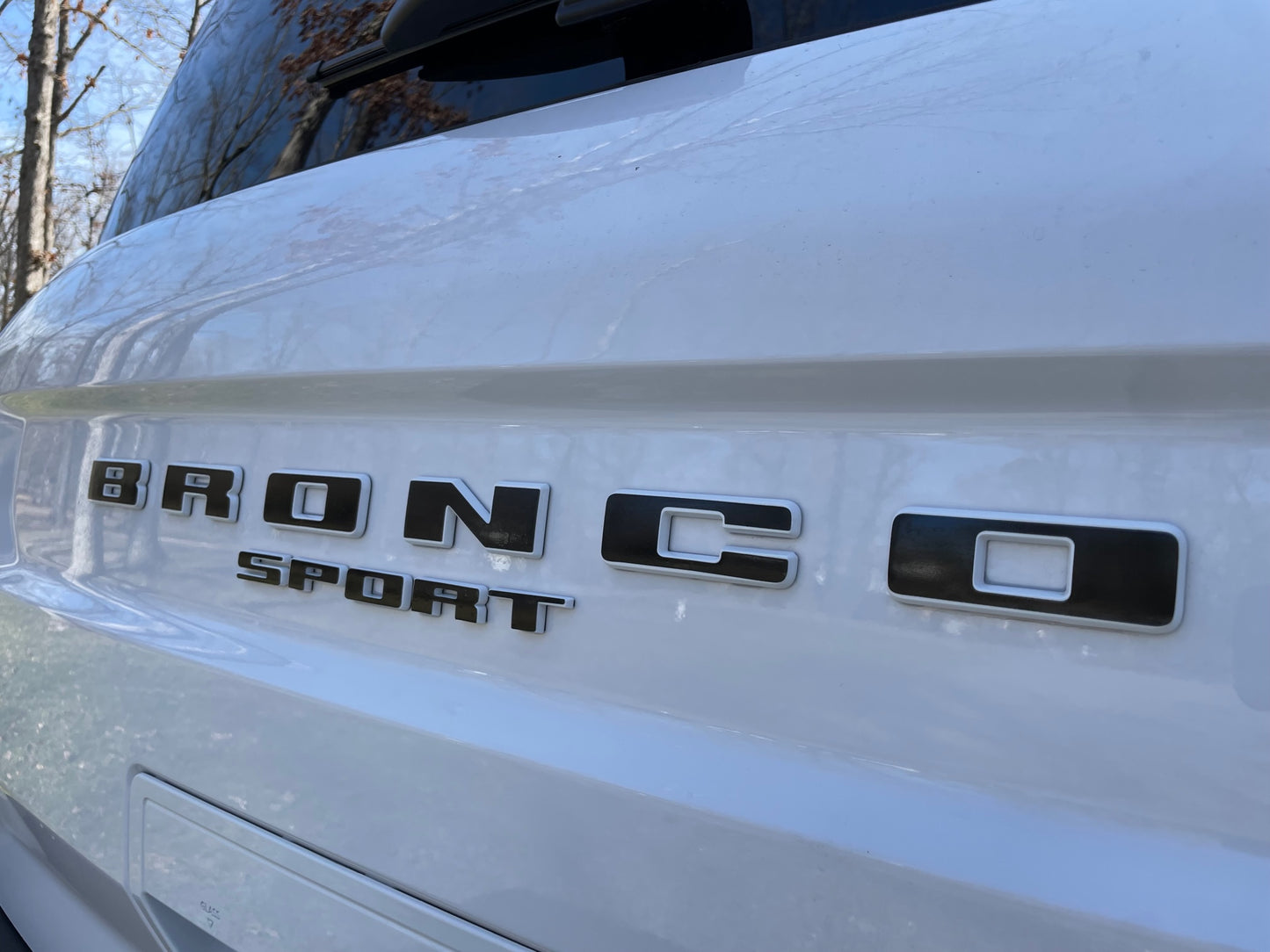 2020-2023 Ford Bronco Sport Rear Tailgate Word Decal Insert Inlays