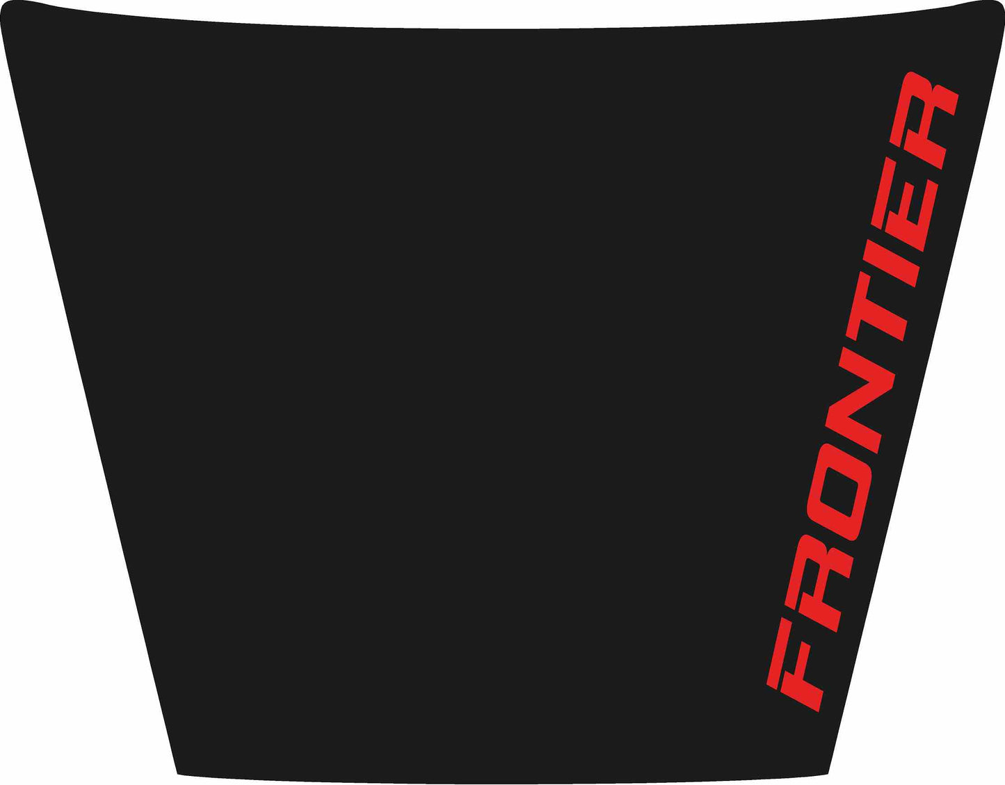 Red FRONTIER 2005 to 2021 Nissan Frontier Hood Graphic Blackout