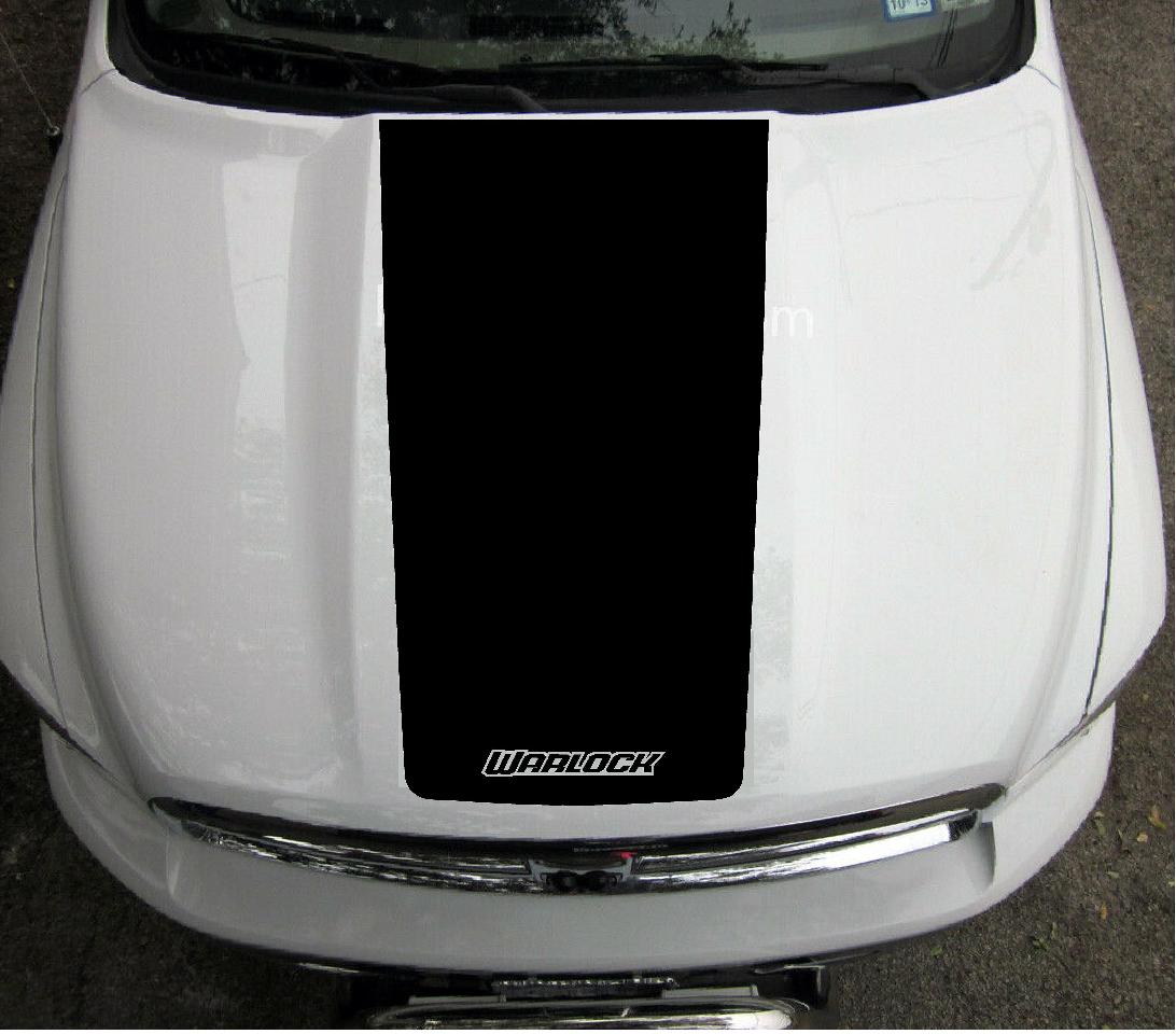Warlock 2009-2018 Dodge RAM HEMI Blackout Hood Decal Graphic