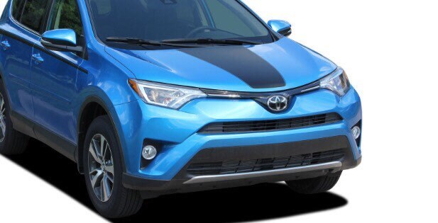 GLOSS BLACK - 2013 - 2019 RAVAGE RAV4 Hood Graphic Blackout