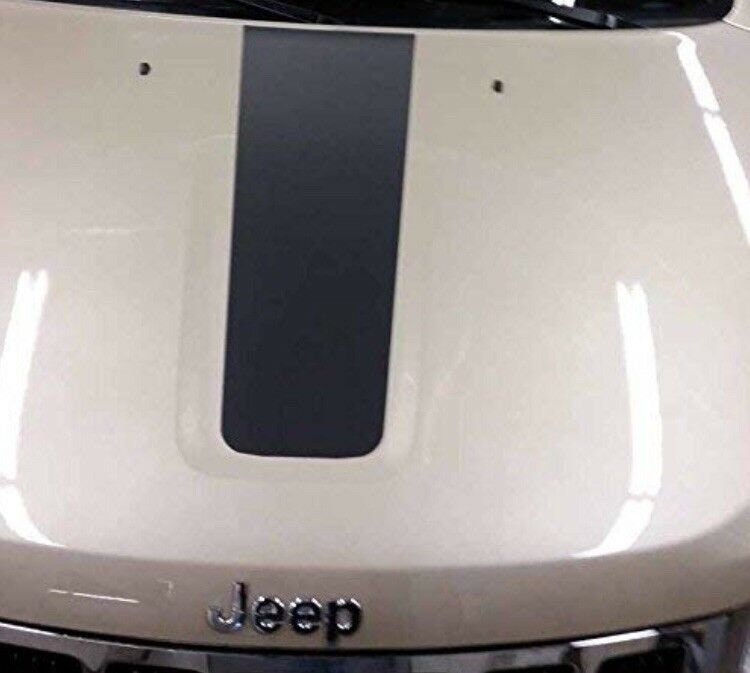 MATTE BLACK - 2011-2021 Jeep Grand Cherokee Front Hood Decal Vinyl Graphic