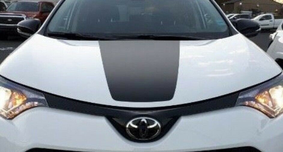 MATTE BLACK - 2013 - 2019 RAVAGE RAV4 Hood Graphic Blackout