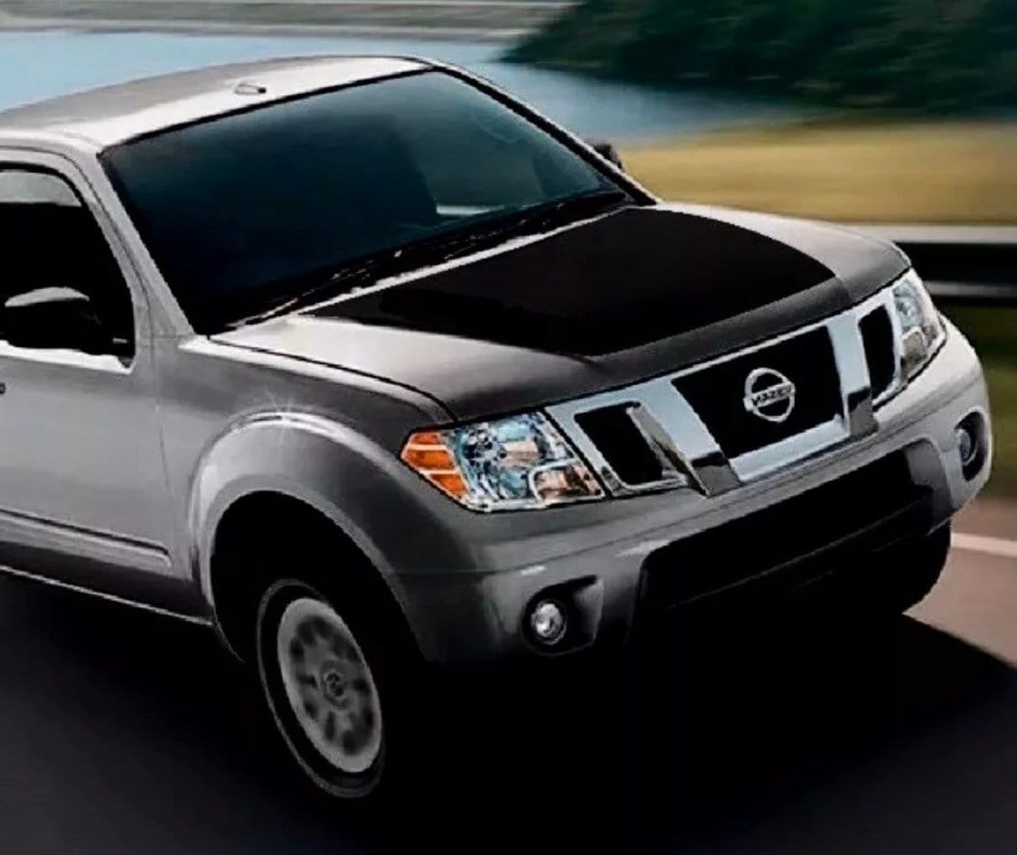 MATTE BLACK - No Word 2005 to 2021 Nissan Frontier Hood Graphic Blackout