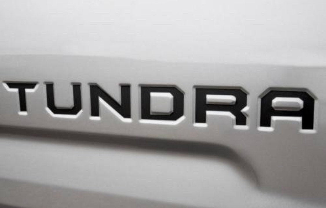 MATTE BLACK - 2014-2021 Tundra Tailgate Decal Word TUNDRA Insert Inlay