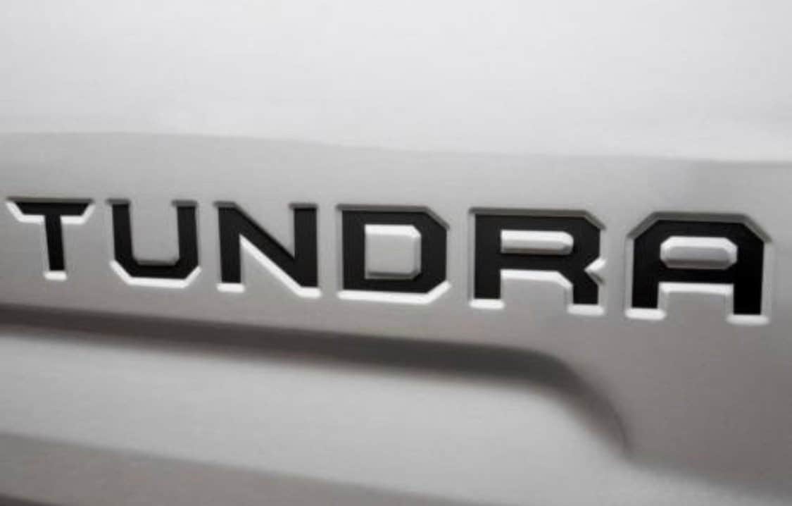 GLOSS BLACK - 2014-2021 Tundra Tailgate Decal Word TUNDRA Insert Inlay
