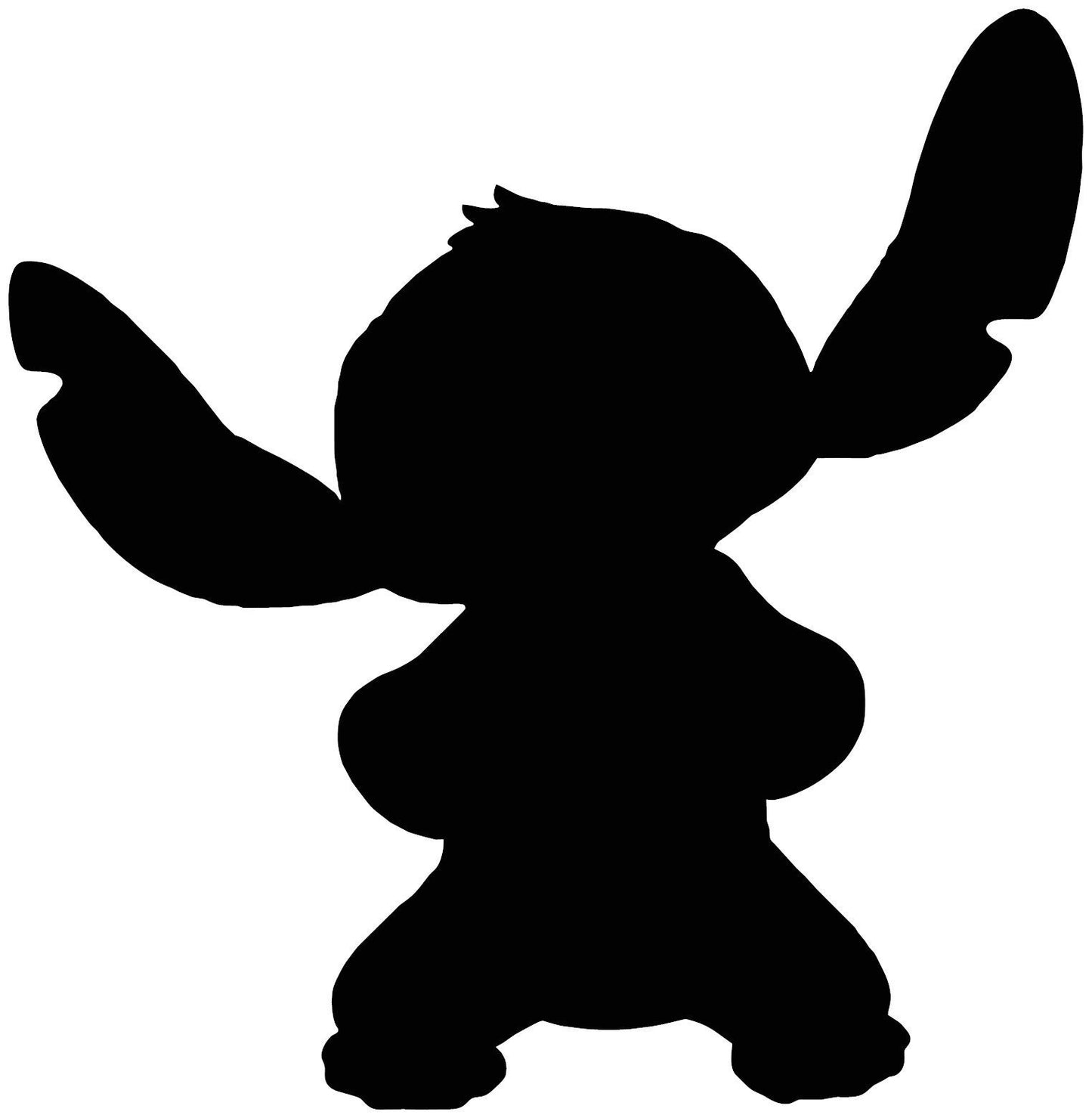 Stitch, Lilo & Sitch Disney Character Silhouette Lettering Vinyl Decal Wall Window Car Sticker