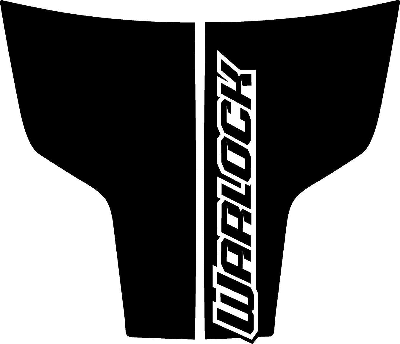 Custom WARLOCK Text & Stripes 2009-2019 Dodge RAM SRT 1500 Performance Full Sport Hood Decal