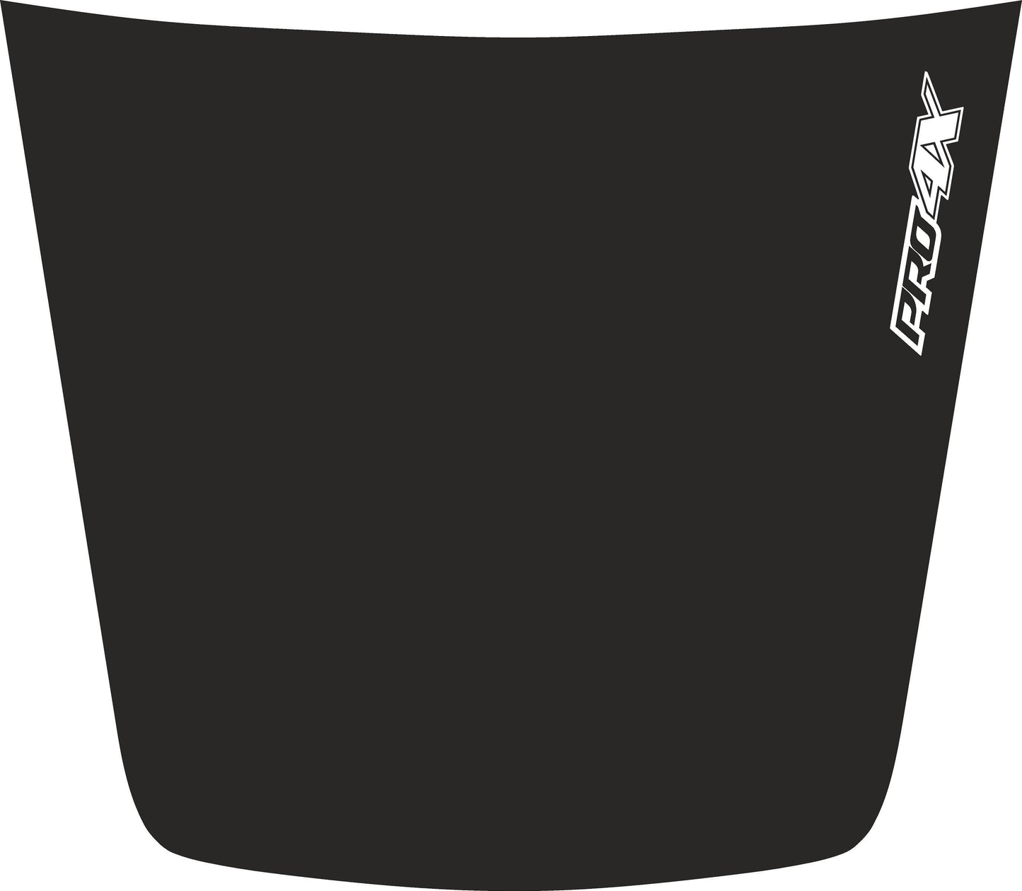 MATTE BLACK - PRO4X cut-out - 2017 to 2021 Nissan Titan Hood Graphic Blackout