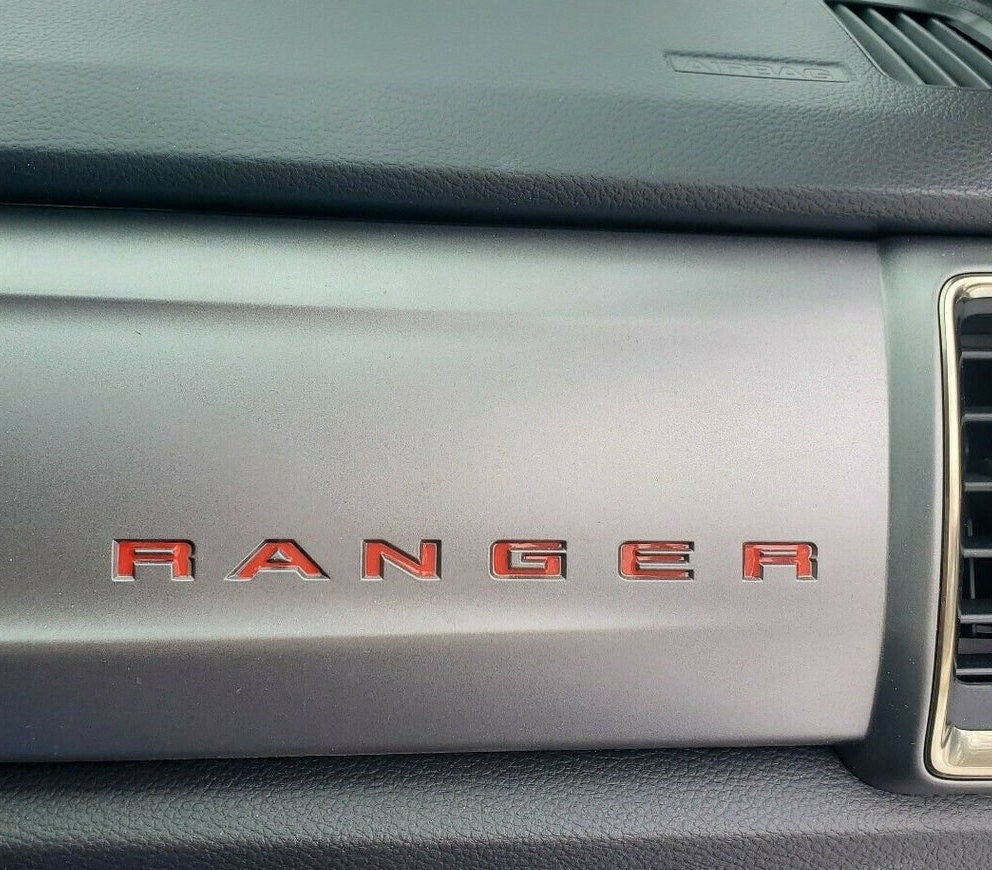 RED - 2019-2022 Ford RANGER Dashboard Decal Sticker inlays