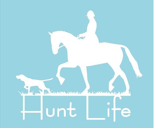 6" WHITE_Dutch Harness Horse Fox Hunting Hunt Life Decal Sticker