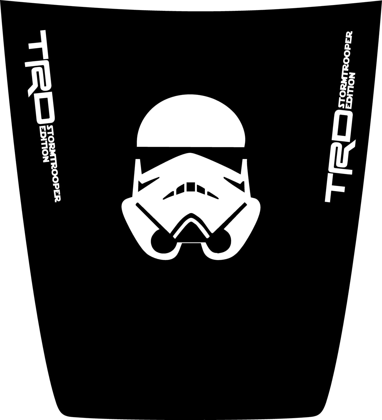 Matte Black - Custom Stormtrooper TRD 2014-2022 Toyota Tacoma FULL Front Hood Decal Vinyl Graphic
