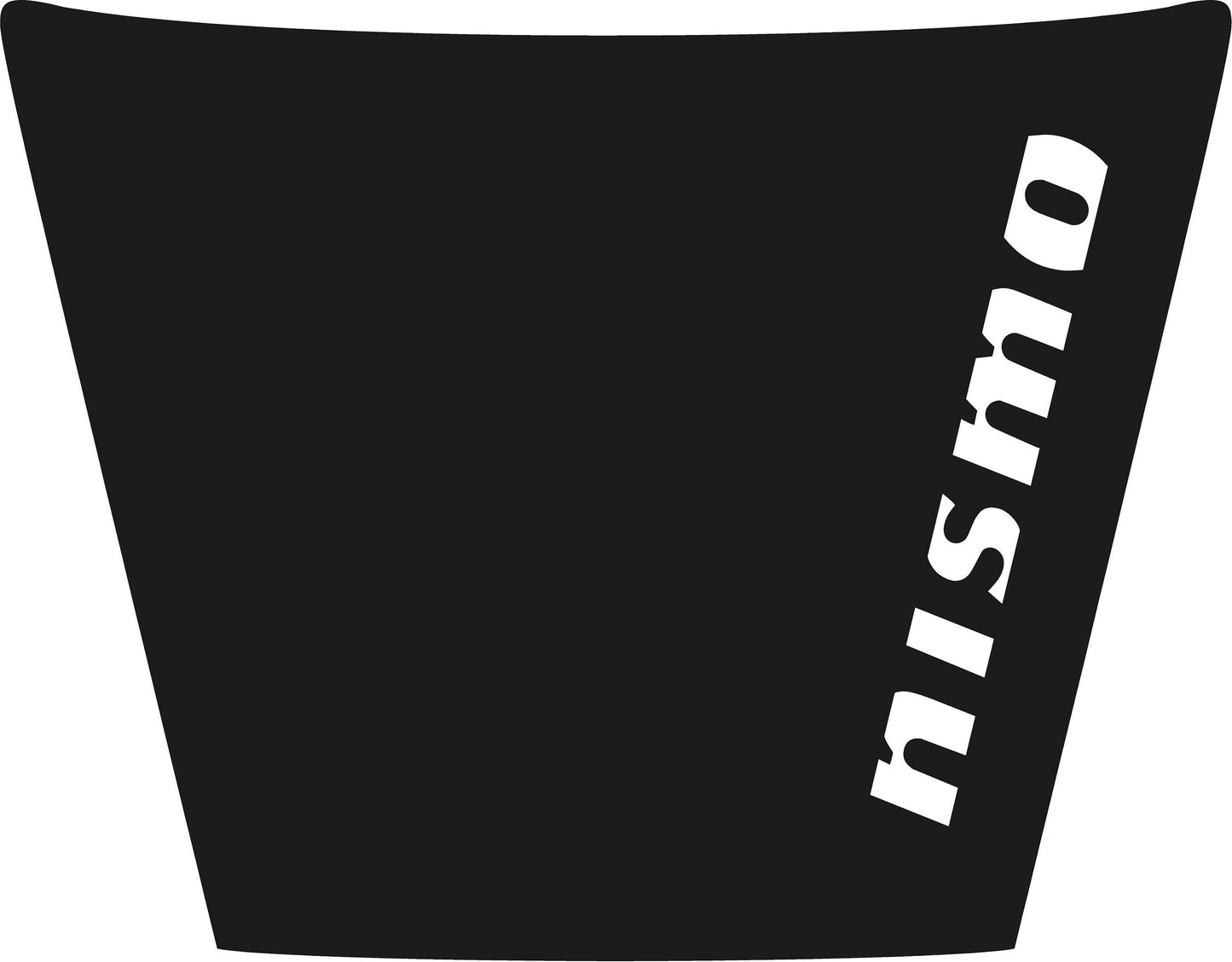 MATTE BLACK - Custom Nismo Text 2005 to 2021 Nissan Frontier Hood Graphic Blackout