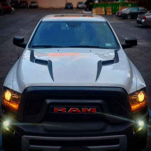 2017 - 2019 Dodge Ram 1500 Rebel Hood inlay Decal Stripe