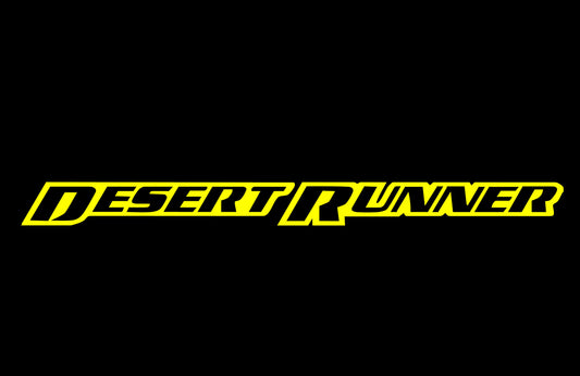 Yellow Desert Runner Outline Text - Nisssan - 19" x 1.5"