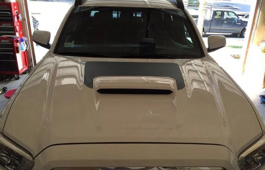 GLOSS BLACK - 2016 to 2023 Toyota Tacoma TRD 3rd Generation Front Hood Scoop Graphic Decal Inlay