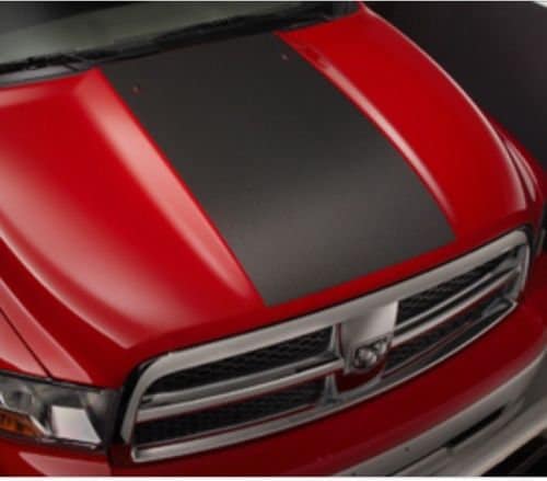 Gloss Black - 2009-2019 Dodge RAM Blackout Hood Decal Graphic