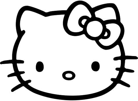 Hello Kitty Lettering Vinyl Decal Wall Window Car Sticker