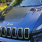 GLOSS BLACK - 2014-2018 Jeep Cherokee Trailhawk Front Hood Graphic Decal Blackout