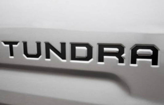 GLOSS BLACK - 2014-2021 Tundra Tailgate Decal Word TUNDRA Insert Inlay