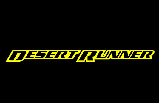 Yellow Desert Runner Outline Text -  Nisssan - 19" x 1.5"