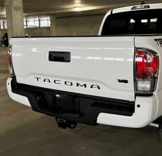 2016-2023 Tacoma Tailgate Decal Word TACOMA Insert Inlay Matte Black